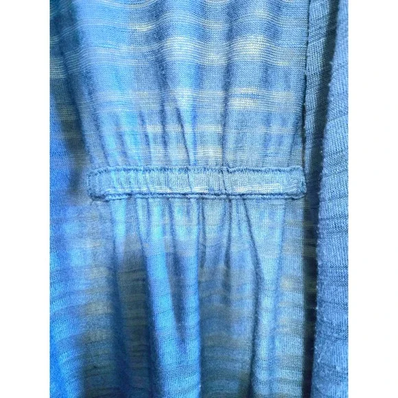 Catherine's Robin's Egg Blue, Jaquard Weave, Lightweight, Long Cardigan, Size 1X - Picture 3 of 7